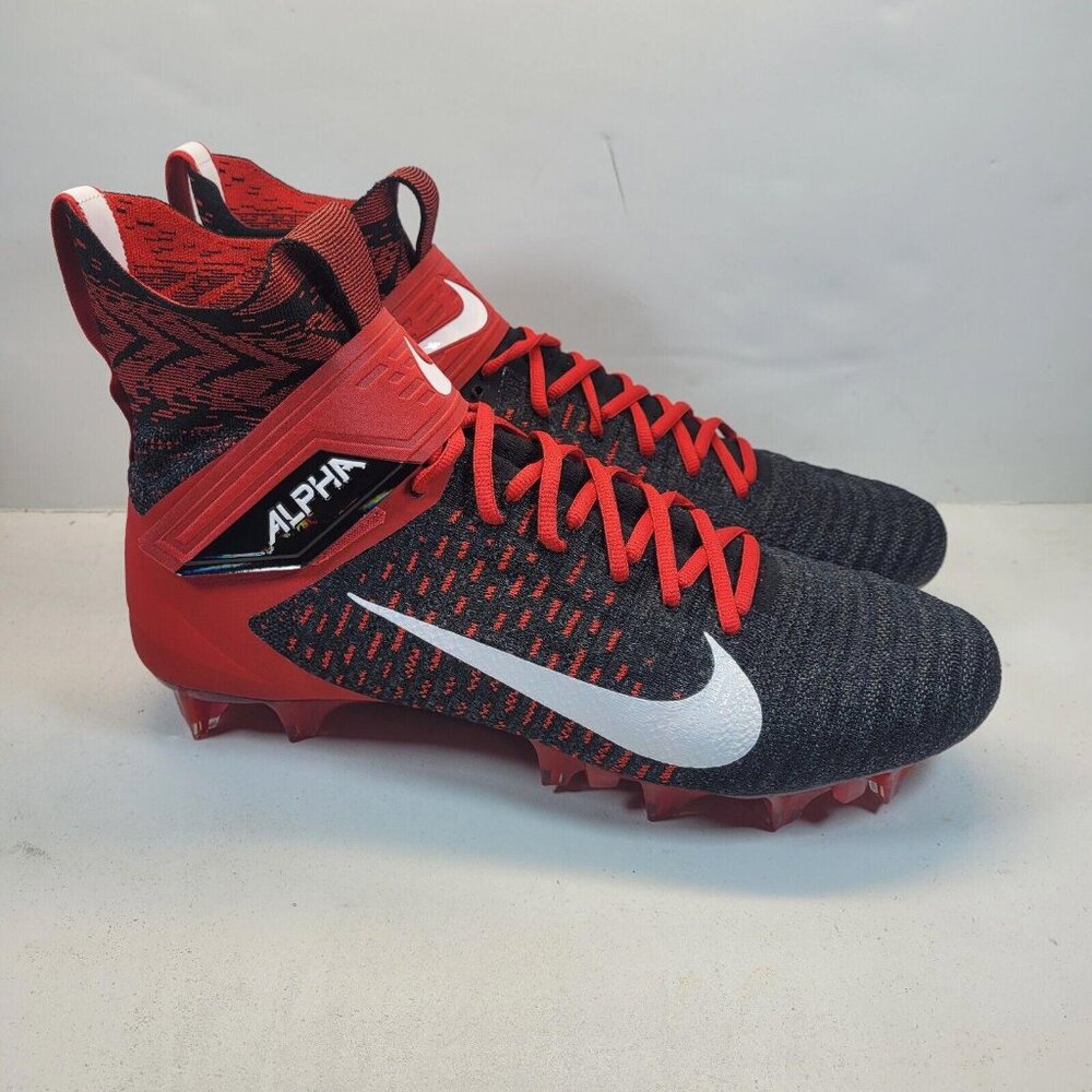 Nike Alpha Menace Elite 2 Flyknit Football Cleats - BV2077-009 - Men’s Size 14